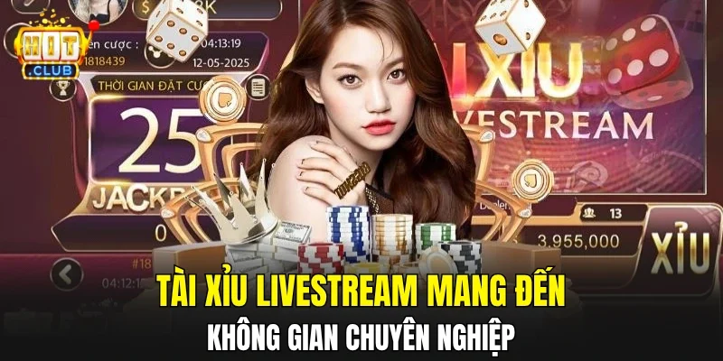 Tài Xỉu livestream mang đến không gian chuyên nghiệp